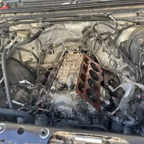 Engine maintenance work